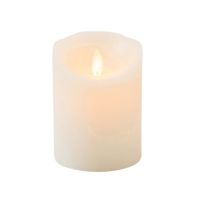 LED Echtwachskerze 'Magic Flame', creme, Ø 7,5 x H 10 cm LED Echtwachskerze 'Magic Flame', creme, Ø 7,5 x H 10 cm