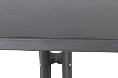 Gartentisch mit Stahlrohrgestell und Mecalit-Pro-Platte, ca. 70x70 cm