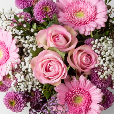 Blumenstrauß 'Pink Passion', handgebunden, Größe M Blumenstrauß 'Pink Passion', handgebunden, Größe M