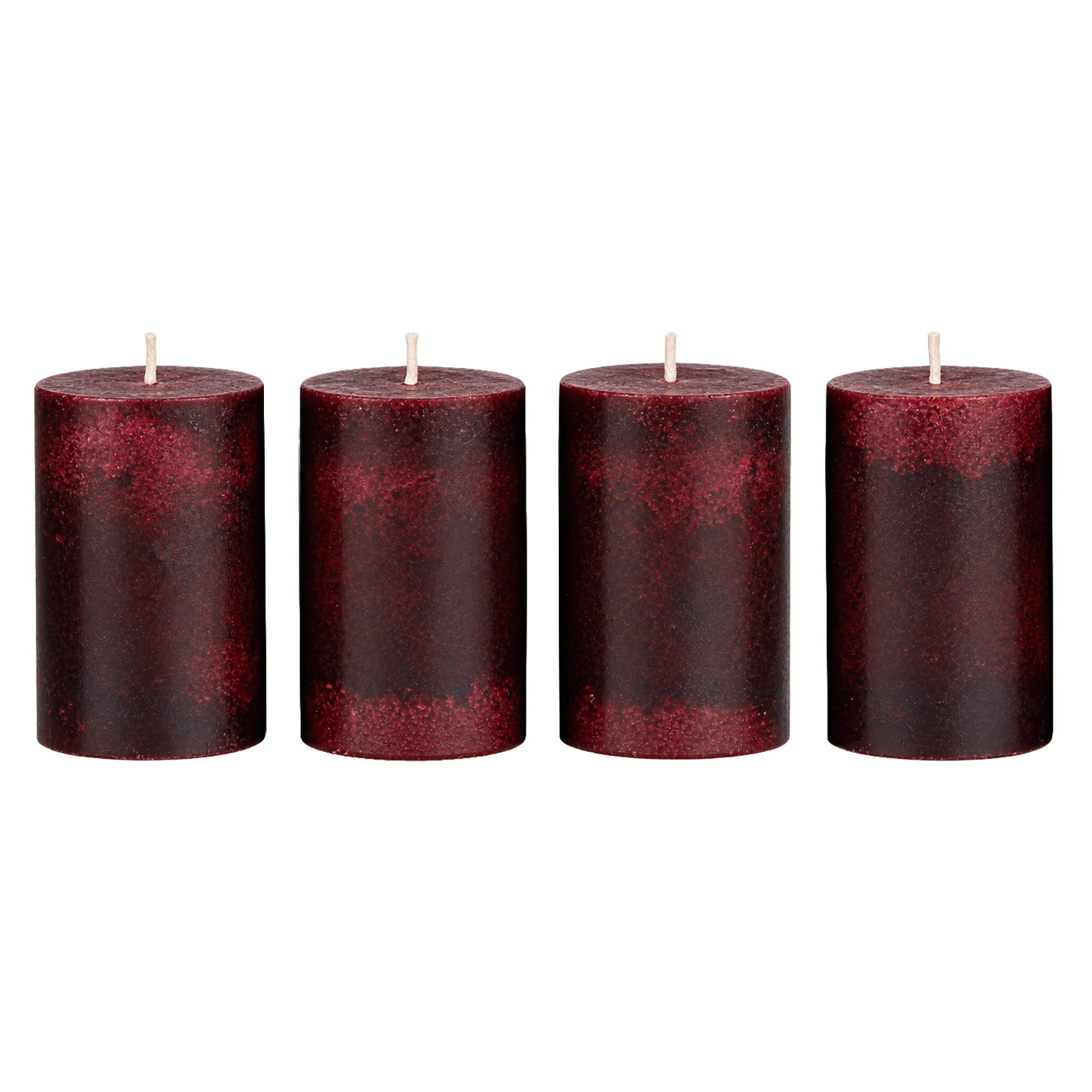 Safe Candle Trendkerzen, altrot, 4 Kerzen je Ø 6 x H 9 cm