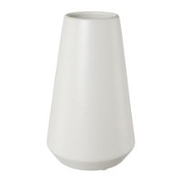 Vase Bilbao, 2er-Set, Keramik, weiß, 12,5 x 12,5 x 20,5 cm
