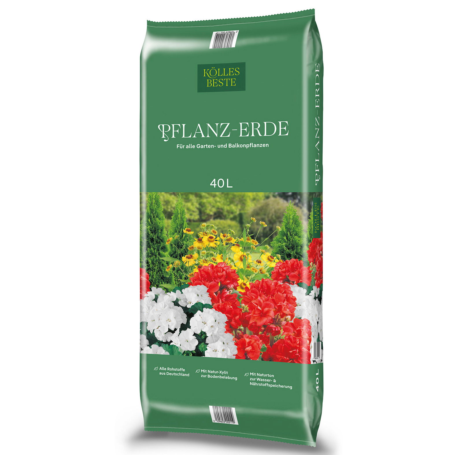Kölles Beste Pflanzerde, torfreduziert, 60 Sack à 40 l, gesamt 2400 Liter Kölles Beste Pflanzerde, torfreduziert, 60 Sack à 40 l, gesamt 2400 Liter