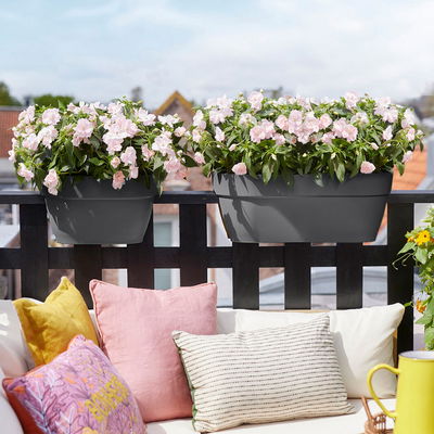 Elho Pflanzgefäß 'Vibia Campana Flower Bridge', anthrazit Elho Pflanzgefäß 'Vibia Campana Flower Bridge', anthrazit