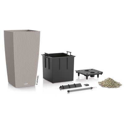 Lechuza 'Cubico Cottage 40', sandbraun, ca. 40 x 40 x H 75 cm