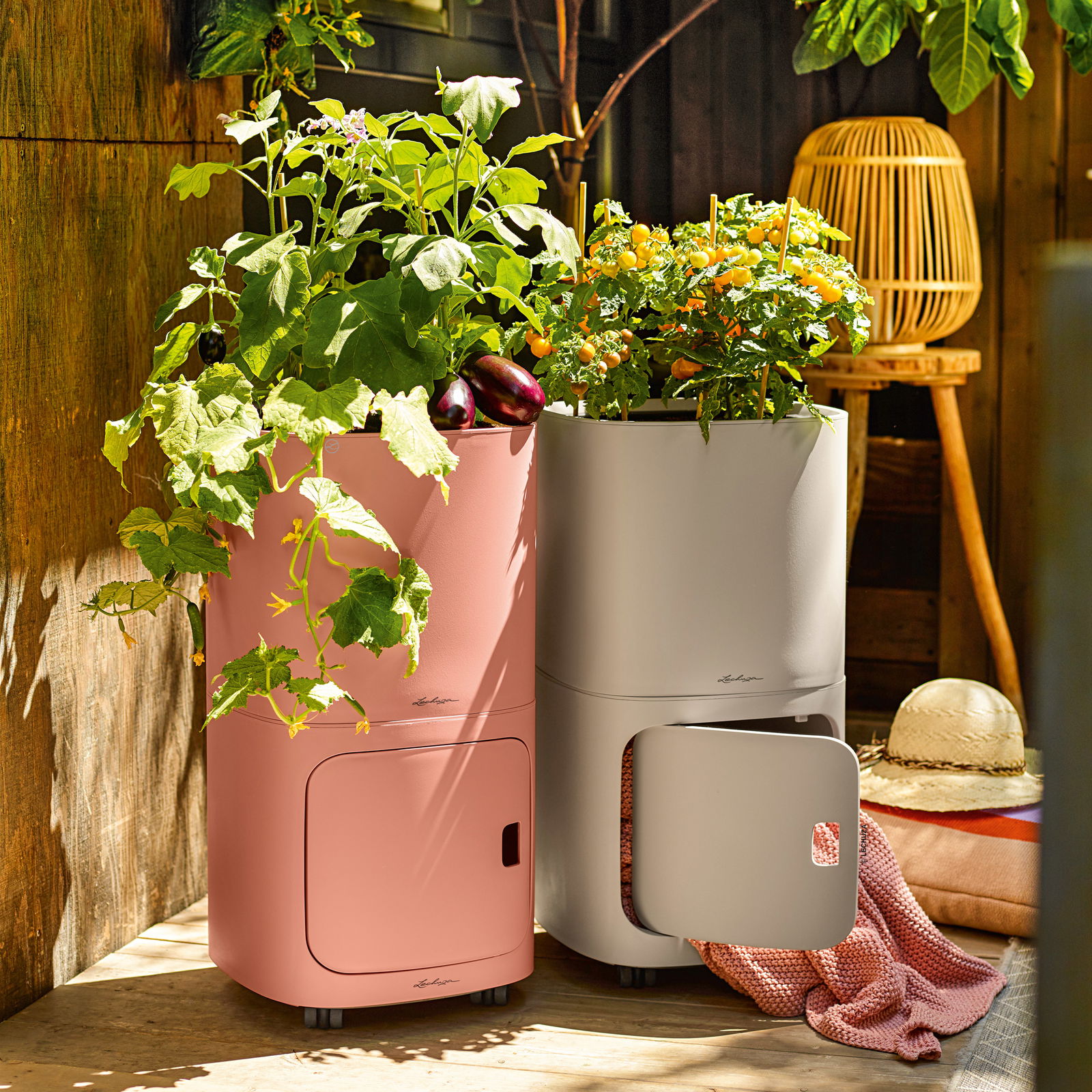 Lechuza 'Pila Color Planter', sandbraun, 35 x 35 x H 32,5 cm