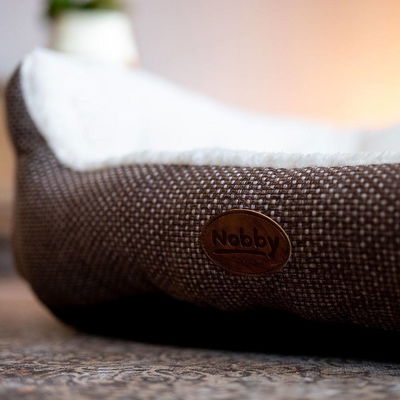 Nobby Komfortbett 'Alba', braun, ca. 65 x 57 x 22 cm Nobby Komfortbett 'Alba', braun, ca. 65 x 57 x 22 cm