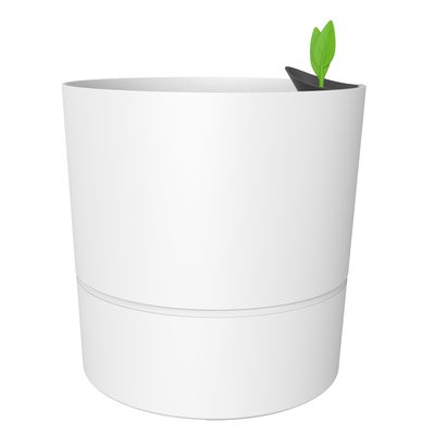 Eda Pflanzgefäß 'AquaDuo XL', weiß, ca. Ø 35 x H 35 cm