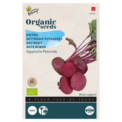 Bio-Gemüsesamen, Rote Bete 'Ägyptische Plattrunde', lila