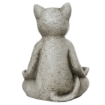 Kölle Gartenstatue Katze, grau, Höhe ca. 37 cm