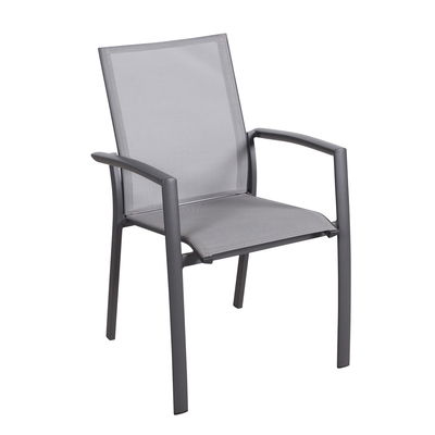 Kölle Alu-Textilen Stapelsessel 'Iris', grau Kölle Alu-Textilen Stapelsessel 'Iris', grau