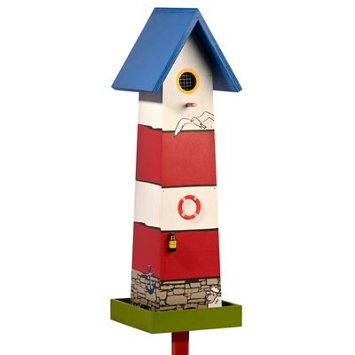 Futterhaus 'Leuchtturm' inkl. Ständer, Höhe ca. 211 cm