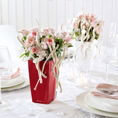 Lechuza 'Mini-Cubi', scarlet-rot, ca. 9,5 x 9,5 x H 18,5 cm