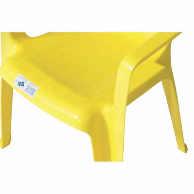 Kinderstuhl aus Kunststoff, gelb Kinderstuhl aus Kunststoff, gelb