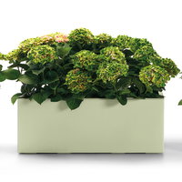 Euro 3 Plast Pflanzkasten 'Kebe', grün, ca. 99,5 x 39,5 x H 39,5 cm