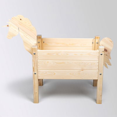 Kölle Kinderhochbeet 'Einhorn', natur, ca. 63 x 43 x H55 cm