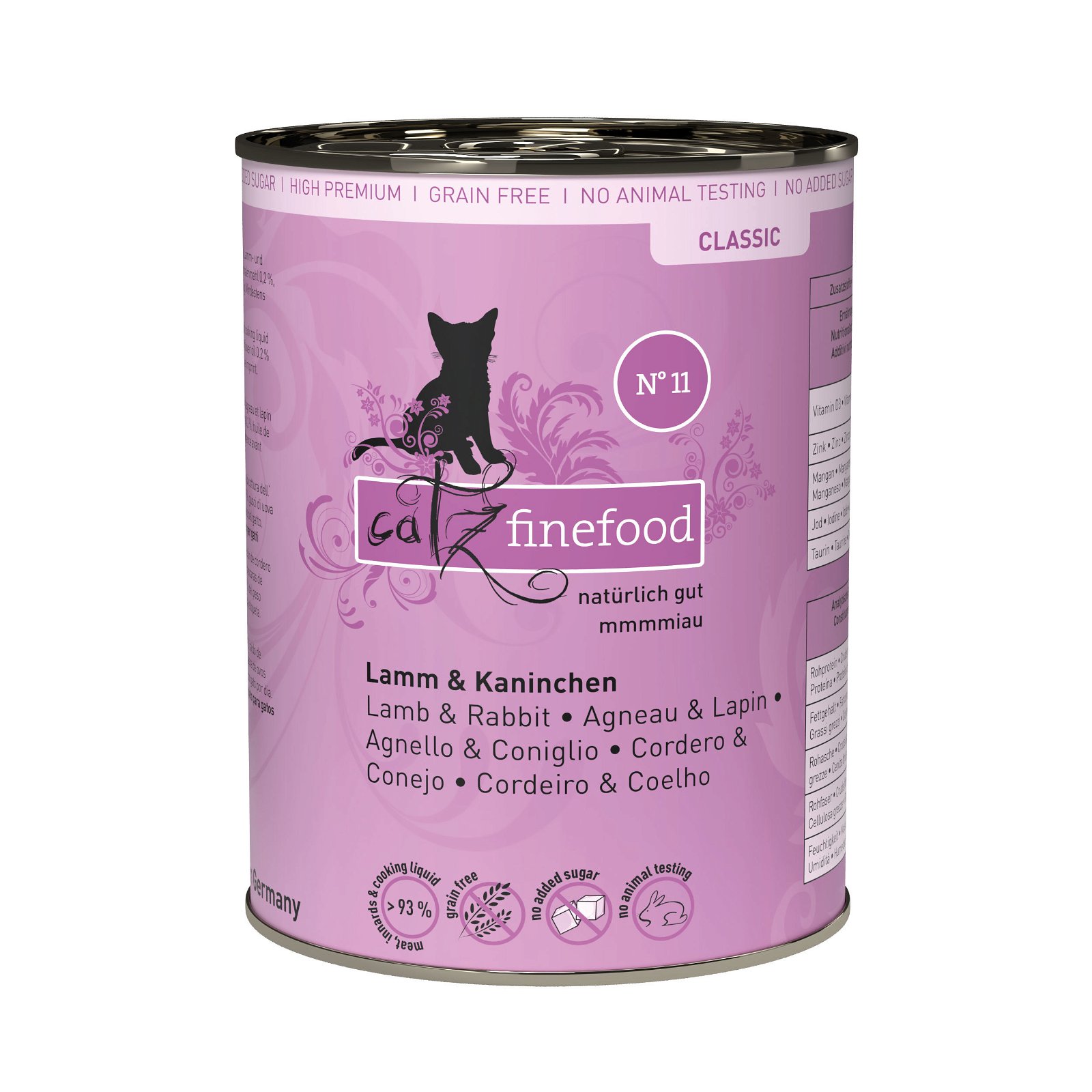 Catz Finefood No. 11, Lamm & Kaninchen, 400 g Dose