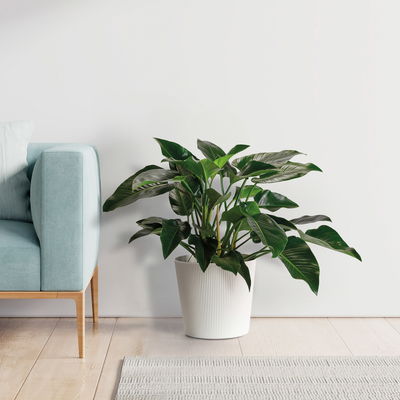 Euro 3 Plast Pflanzgefäß 'Fyre', weiß, ca. Ø 40 x H 39 cm