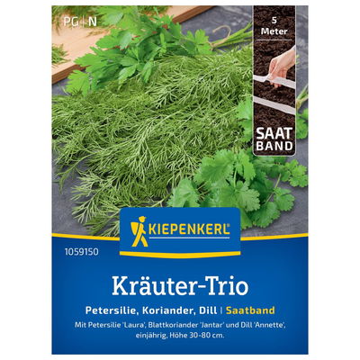Kiepenkerl Saatband-Trio Kräuter Petersilie, Koriander & Dill