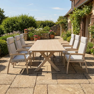 Kölle Hochlehnersessel 'Taunus' inkl. Auflagen, mokka/grau Kölle Hochlehnersessel 'Taunus' inkl. Auflagen, mokka/grau