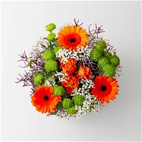 Blumenstrauß 'Orange Overture' M inkl. gratis Grußkarte