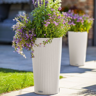 Lechuza 'Cilindro Cottage 23', weiß, ca. Ø 23 x H 41 cm