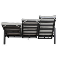 Kölle Loungesofa 'Kreta' inkl. Auflagen, 3-Sitzer, grau