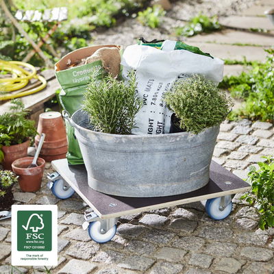 Multi Roller Maxi GRIP, 300 kg Tragkraft, Holz, ca. 58 x 58 x 15 cm Multi Roller Maxi GRIP, 300 kg Tragkraft, Holz, ca. 58 x 58 x 15 cm