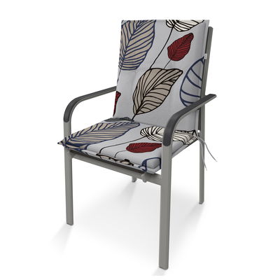 Doppler Niederlehnerauflage 'Blätter', ca. 100 x 48 cm