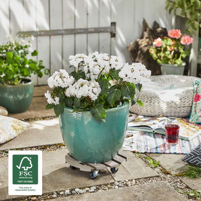 Multi Roller WPC, Tragkraft 100 kg, taupe, ca. 7 x 29 x 29 cm Multi Roller WPC, Tragkraft 100 kg, taupe, ca. 7 x 29 x 29 cm