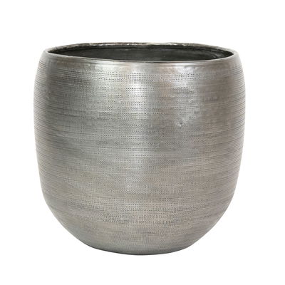Kölle Pflanzgefäß 'Rowen', silber, ca. Ø 31 x H 28 cm