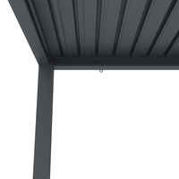 Pergola mit LED, anthrazit, ca. 300 x 600 x H 250 cm