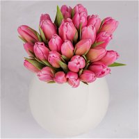 Blumenbund mit Tulpen, 30er-Bund, pink, inkl. gratis Grußkarte