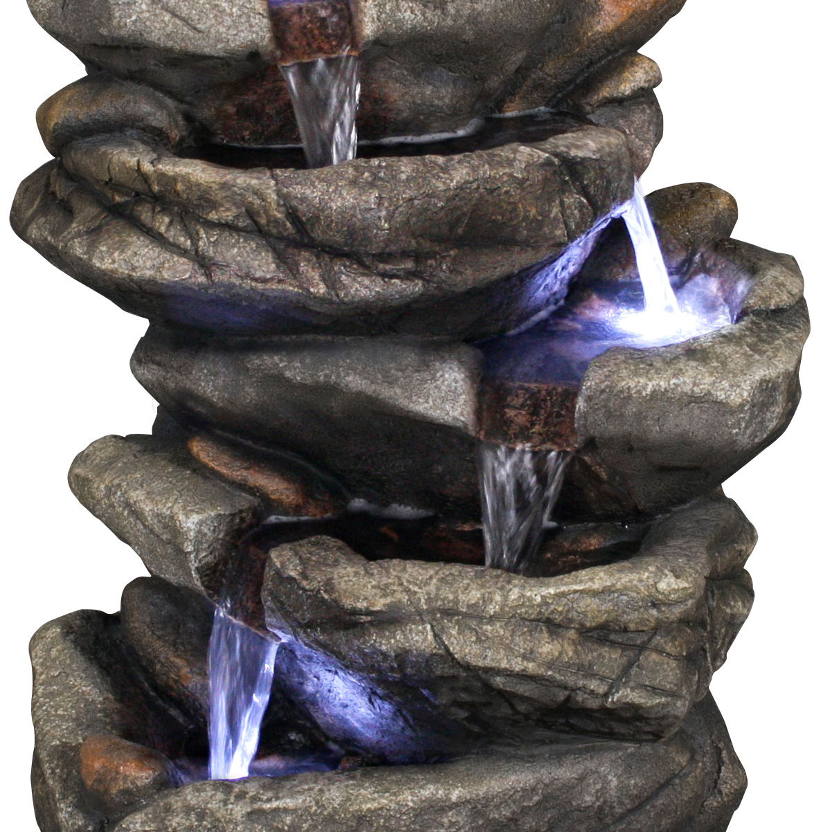 Kölle Brunnen 'Max' inkl. Pumpe & Licht, braun, ca. 32 x 27 x 51 cm