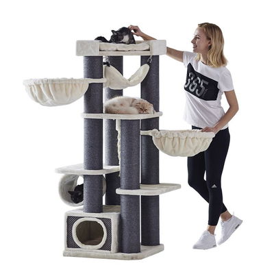 Kratzbaum 'Chilo', schwarz, ca. 165 x 60 x 60 cm Kratzbaum 'Chilo', schwarz, ca. 165 x 60 x 60 cm