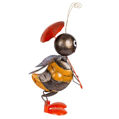 Biene mit Regenschirm, Metall, 71 x 35 x 43 cm