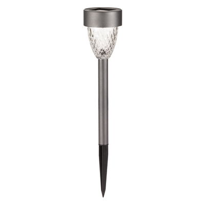 Gartenleuchte 'Cygnus', 4er-Set, grau, Edelstahl