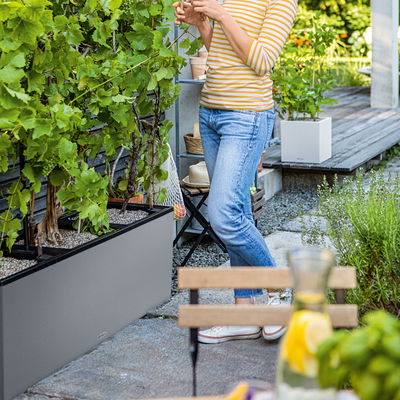 Lechuza 'Trio Stone 40', steingrau, ca. 129,5 x 42 x H 44 cm