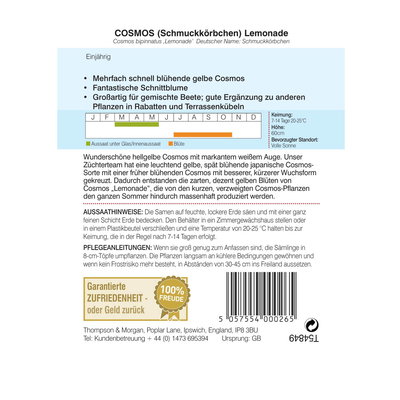 Thompson & Morgan Blumensamen Schmuckkörbchen Cupcakes Lemonade