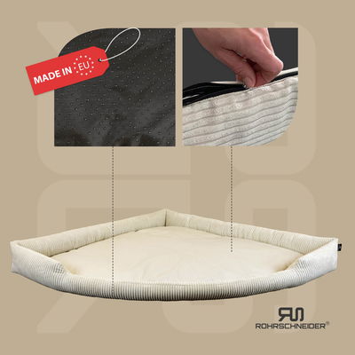 Silvio Design Eck-Kuschelsofa 'Tabby', Größe 3, ca. 120 x 160 cm Silvio Design Eck-Kuschelsofa 'Tabby', Größe 3, ca. 120 x 160 cm