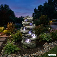 Brunnen aus Polyresin mit Pumpe, LED-Beleuchtung,10 m Kabel, ca. 56x44x102 cm Brunnen aus Polyresin mit Pumpe, LED-Beleuchtung,10 m Kabel, ca. 56x44x102 cm