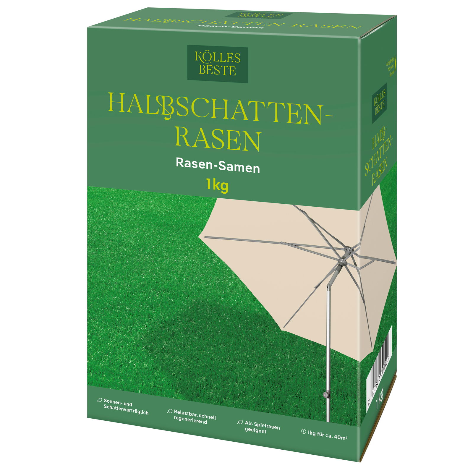 Kölles Beste Halbschatten-Rasen, Unkraut- und Moosressistent