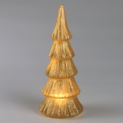 LED Baum, gold, ca. Ø 9 x H 21,5 cm LED Baum, gold, ca. Ø 9 x H 21,5 cm