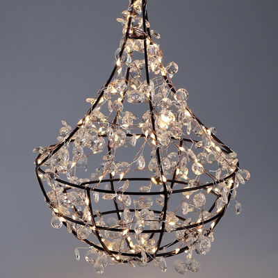 LED Korb zum Hängen, 160 LEDs, ca. Ø 20 cm