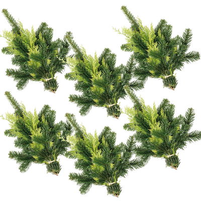 Tannenzweige im Handbund aus Nordmanntanne und Konifere/Zypresse, 6 Bund Tannenzweige im Handbund aus Nordmanntanne und Konifere/Zypresse, 6 Bund