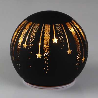LED Kugel 'Sternenregen', gold, ca. Ø 15 x H 15 cm LED Kugel 'Sternenregen', gold, ca. Ø 15 x H 15 cm