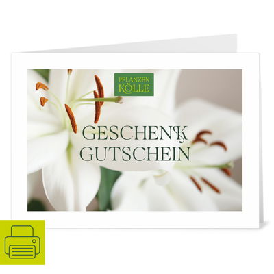 Gutschein zum Ausdrucken 'Lilie'