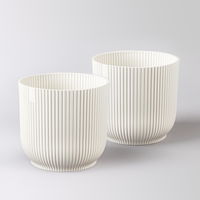 Elho Übertopf 'Vibes', seidenweiß, ca. Ø 14 x H 13 cm, 2er-Set Elho Übertopf 'Vibes', seidenweiß, ca. Ø 14 x H 13 cm, 2er-Set