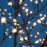 LED Baum, warmweiß, schwarz, Höhe ca. 220 cm