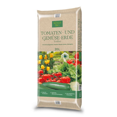 Kölle Bio Tomaten- & Gemüseerde, torffrei, 120 Sack á 20 l, gesamt 2400 Liter