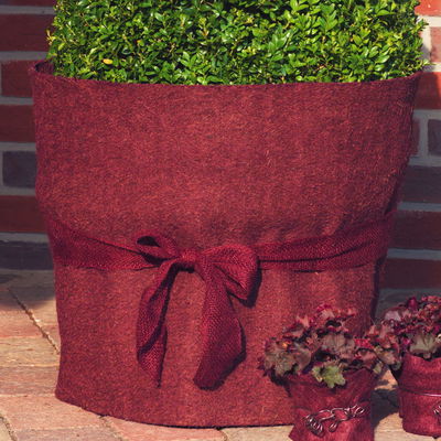 Winterschutz Deko-Juteband, waldbeere, L300 x H6 cm Winterschutz Deko-Juteband, waldbeere, L300 x H6 cm